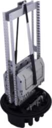 Vertical DOMO fiber optic closure for