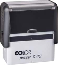 Zīmogs COLOP Printer C40, melns korpuss