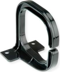 19" cable manager, 80x80mm, plastic, black
