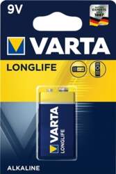1 Varta Longlife 9V-Block k 6