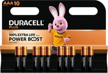 1x10 Duracell Plus Power Boost Micro