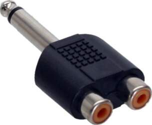 Adapter AV InLine Jack 6.3mm