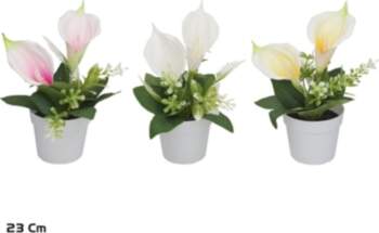 Artificial Lily Mix Pot 23 cm