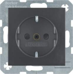 Berker Schuko Socket Anth/Matt 47231606 B
