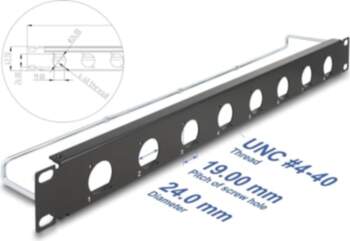 Delock 19" D-Type Patch Panel with
