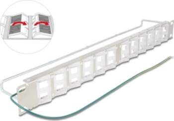 Delock 19" Keystone Patch Panel with