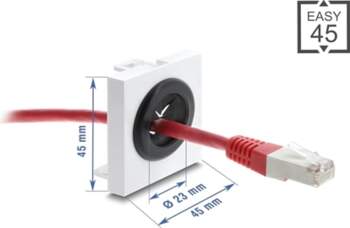 Delock Easy 45 Cable Bushing round