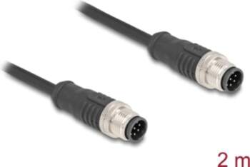 Delock M12 Cable A-coded 8 pin