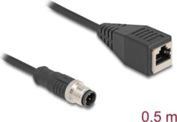 Delock M12 Cable D-coded 4 pin