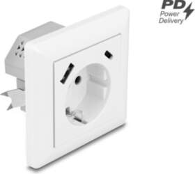 Delock Wall Socket with two USB