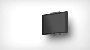 Durable Tablet Holder WALL metallic silver