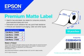 Epson Premium Matte Label - Continuous