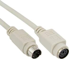 InLine PS/2 - PS/2, 5m, Szary