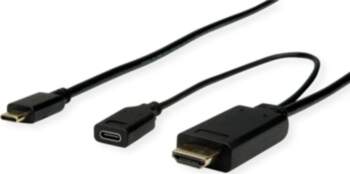 Kabelis TypeC > HDMI + TypeC(PD)
