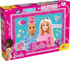 Lisciani Puzzle 108 elementów Barbie glitter