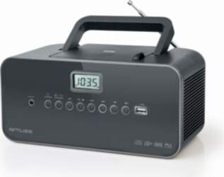 Portable radio + CD/MP3 player with