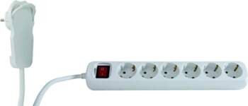 REV Multiple Socket Outlete 6-fold 2m