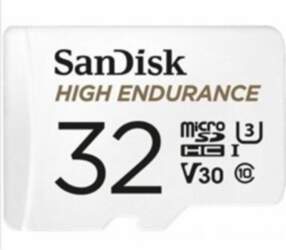 Sandisk microSDHC 32GB Card + Adapter