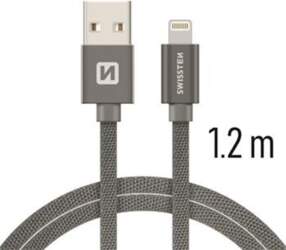 Swissten Textile Fast Charge 3A Lightning