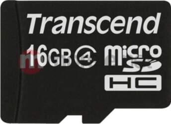 Transcend microSDHC 16GB Class 4 TS16GUSDC4