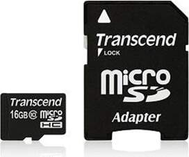 Transcend microSDHC         16GB Class 10 +