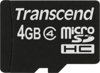 Transcend microSDHC 4GB Class 4 TS4GUSDC4