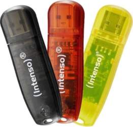 1x3 Intenso Rainbow Line 8GB USB