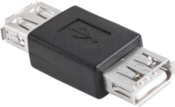 Adapter USB USB-A - USB-A Czarny