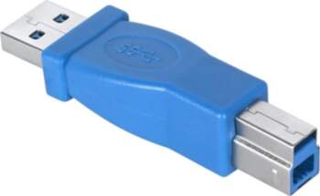 Adapter USB USB-A - USB-B Niebieski