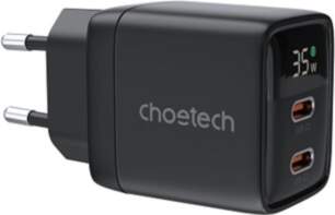Charger CHOETECH GaN 2xUSB Type-C: 35W