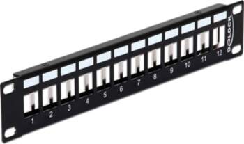 Delock 10" Keystone Patch Panel 12