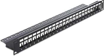 19" Keystone komutācijas panelis (rāmis), 24porti