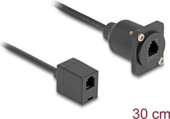 Delock D-Type RJ10 cable jack to