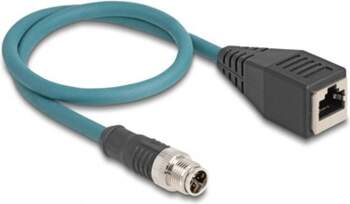 Delock M12 Adapter Cable X-coded 8