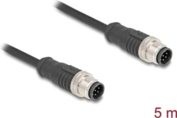 Delock M12 Cable A-coded 8 pin
