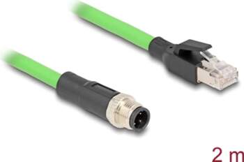 Delock M12 Cable D-coded 4 pin