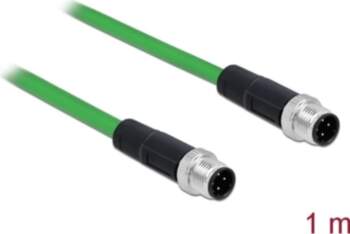 Delock Network cable M12 4 pin