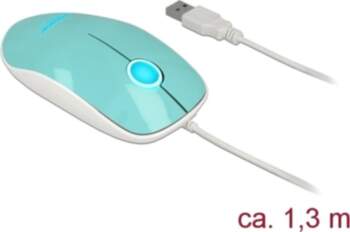 Delock Optical 3-button LED Mouse USB