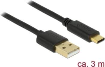 Kabelis USB2.0 Type-A > Type-C