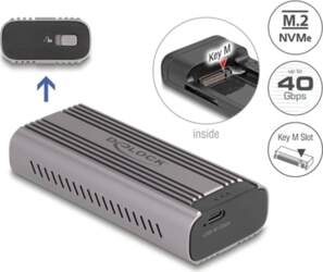Delock USB Type-C™ 40 Gbps Enclosure
