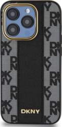 DKNY Leather Checkered Mono Pattern MagSafe