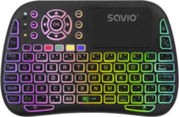 Klaviatūra Savio ARGB Mini Bluetooth +
