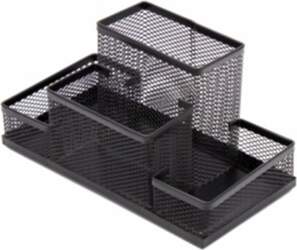 Pencil case Forpus, black, empty, section