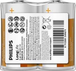 Philips Bateria LongLife C / R14