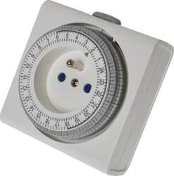 REV timer compact analog  white 0025020109