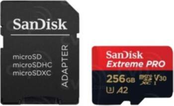 Sandisk MicroSDXC 256GB + SD adapter