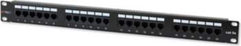 Techly Patch panel 19" 1U 24x