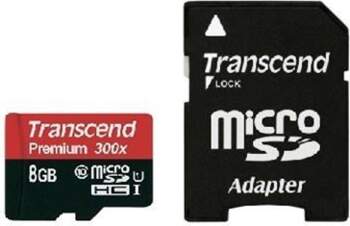 Transcend microSDHC          8GB Class 10 UHS-I