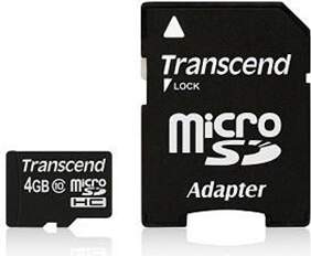 Transcend microSDHC 4GB Class 10 +