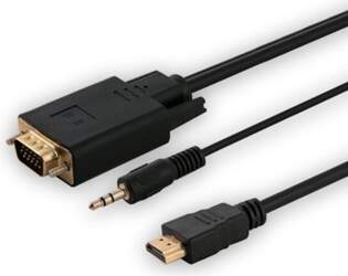 Adapter HDMI (M) -VGA (M) +
